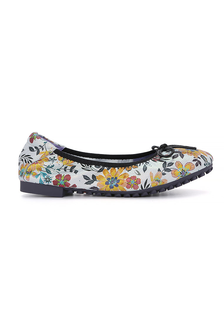 Floral Harmony Ballerina Flats